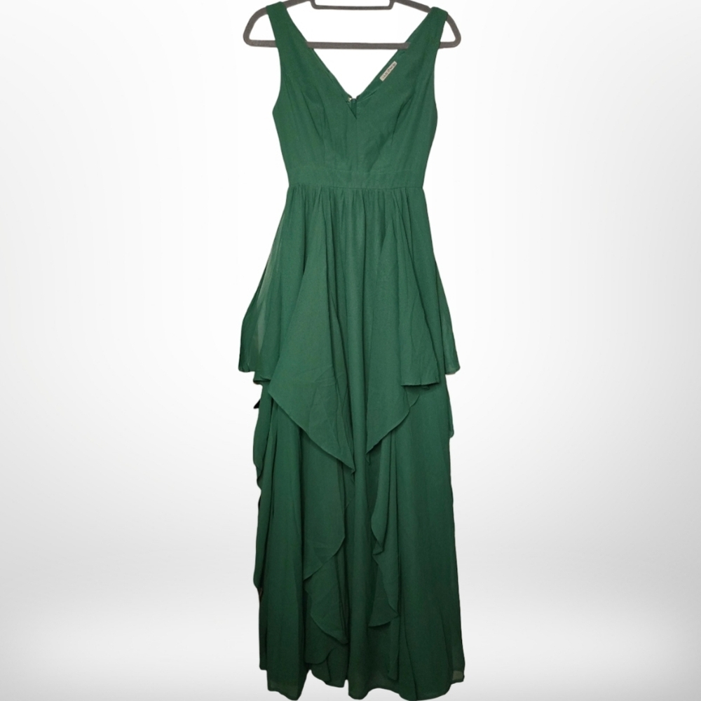 Elegant Green Maxi Dress